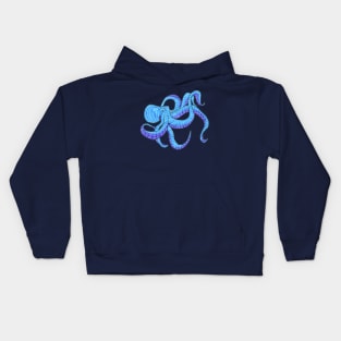 Blue Octopus Kids Hoodie